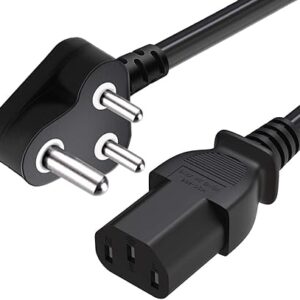 3 pin power cable with IEC female connector