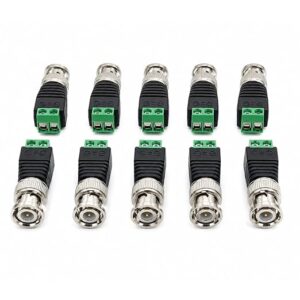 BNC Male Connector with Screw Terminal for CCTV Pack of 10